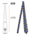 thumbnail image 3 of Gaeub Astronaut in Outer Space Men's Classic Woven Jacquard Necktie Perfect for Weddings & Parties, 3 of 7