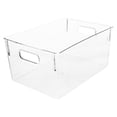 thumbnail image 1 of 1 PC Multipurpose Transparent Book Box Box de almacenamiento de libros de almacenamiento de libros de plástico, 1 of 5