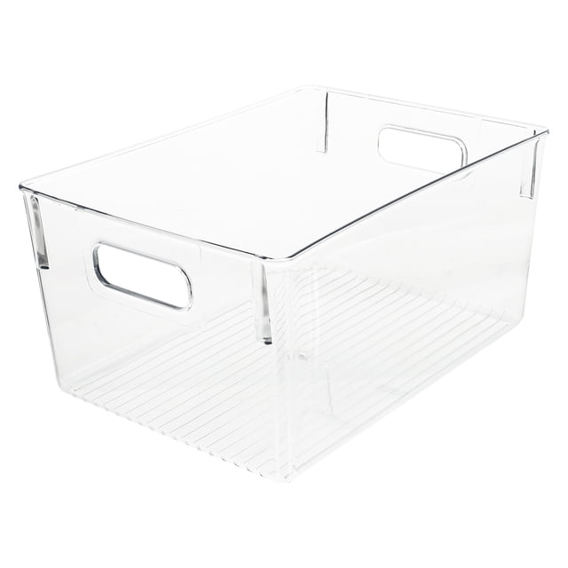 1 PC Multipurpose Transparent Book Box Box de almacenamiento de libros de almacenamiento de libros de plástico