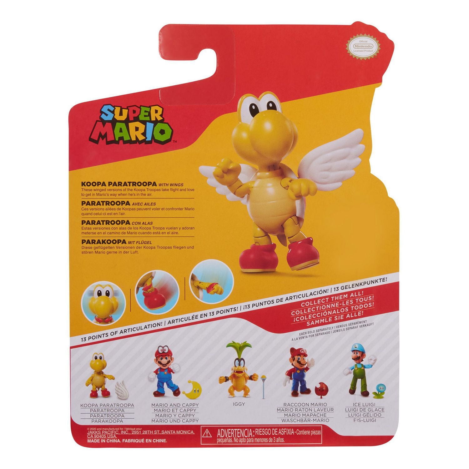 4po figurine Nintendo - Paratroopa rouge avec ailes