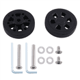 thumbnail image 3 of Roues de Remplacement pour Bagages 55mmx12mm Résistantes à l'Usure Protection Environnementale Roues de Remplacement pour Valise en PU Noir Paire, 3 of 8