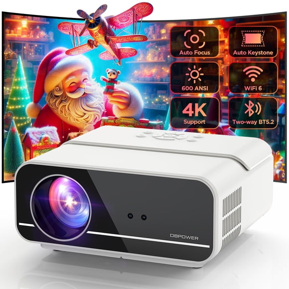 [Proyector] DBPOWER 4K 600 ANSI FHD 1080P nativo con WiFi 5G y BT