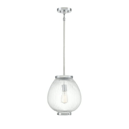 

Savoy House 7-170-1-11 Welles Pendant Light in Polished Chrome (12 W x 15 H)