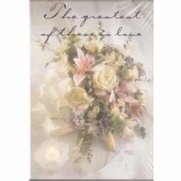 Concordia Publishing House 92935 Bulletin - Bouquet de Mariage le Plus Grand d'Entre Eux Est l'Amour - Pack de 100