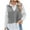 Gray, variant on Mgmyaa Women's Sweater Vests Fashion Loose Solid Color V-neck Loose Sweater
