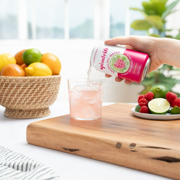 Spindrift Raspberry Lime Sparkling Water, Made with Real Spindrift Raspberry Lime Sparkling Water, Made with Real