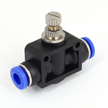 - Push in to Connect Inline Air Fitting Pneumatic Speed Flow Control Tube 6mm OD
