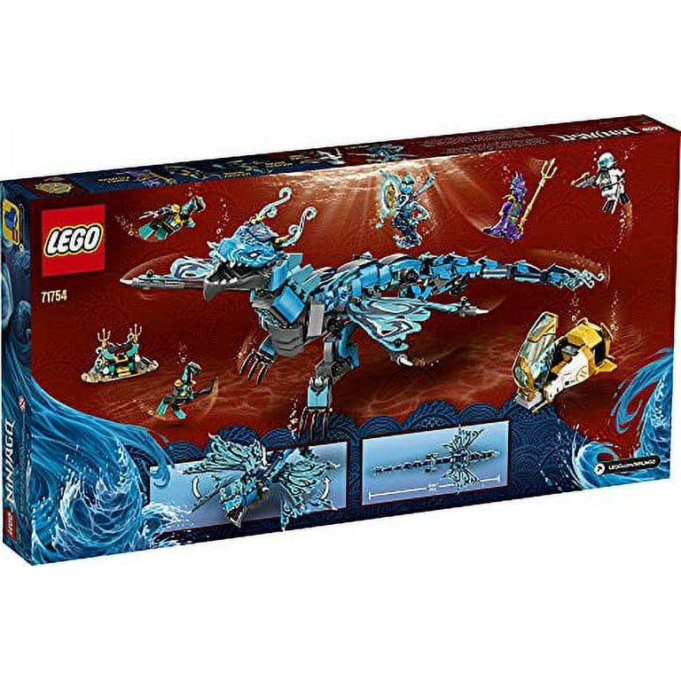 LEGO NINJAGO Water Dragon Toy, 71754 Building Set with 5 Minifigures and  Weapons, Ninja Gifts for 9 Plus Years Old Kids, Boys & Girls