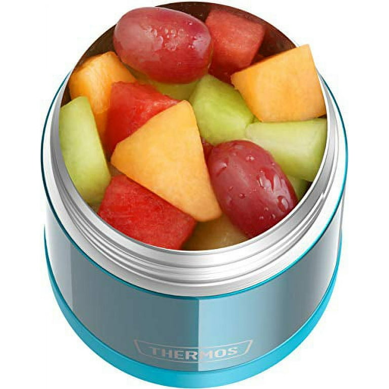 THERMOS FUNTAINER 10 Ounce Stainless Steel Vacuum Insulated Kids Food Jar  with Spoon, Mod Flowers