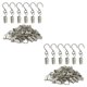 thumbnail image 4 of Ganchos para cortina de ducha Billuyoard 50 piezas Plata, 4 of 6
