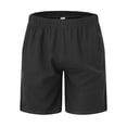 thumbnail image 4 of Sngxgn Men's Short Casual Button up Summer Beach Shorts(Black,M), 4 of 6