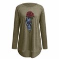 thumbnail image 4 of Camisas Para Mujer Camisetas de Gran Tamaño Manga Larga Cosplay Estampado Casual Cuello Redondo Camiseta Suelta Tops Blusa Camisas Odeerbi ODB134639, 4 of 4