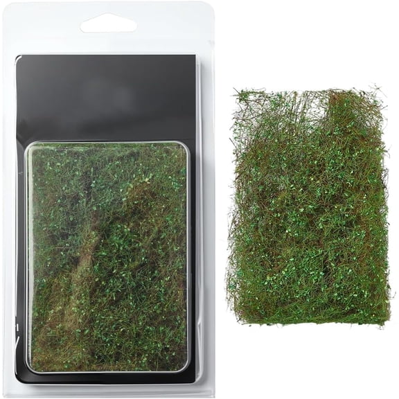 Realistic Vines Mini Artificial Grass Small Green Leaves Railway Accessories Simulation Vegetation Groups Static Garden Plant Model Bushes for DIY Models Landscape Railroad Scenery AdultGreen