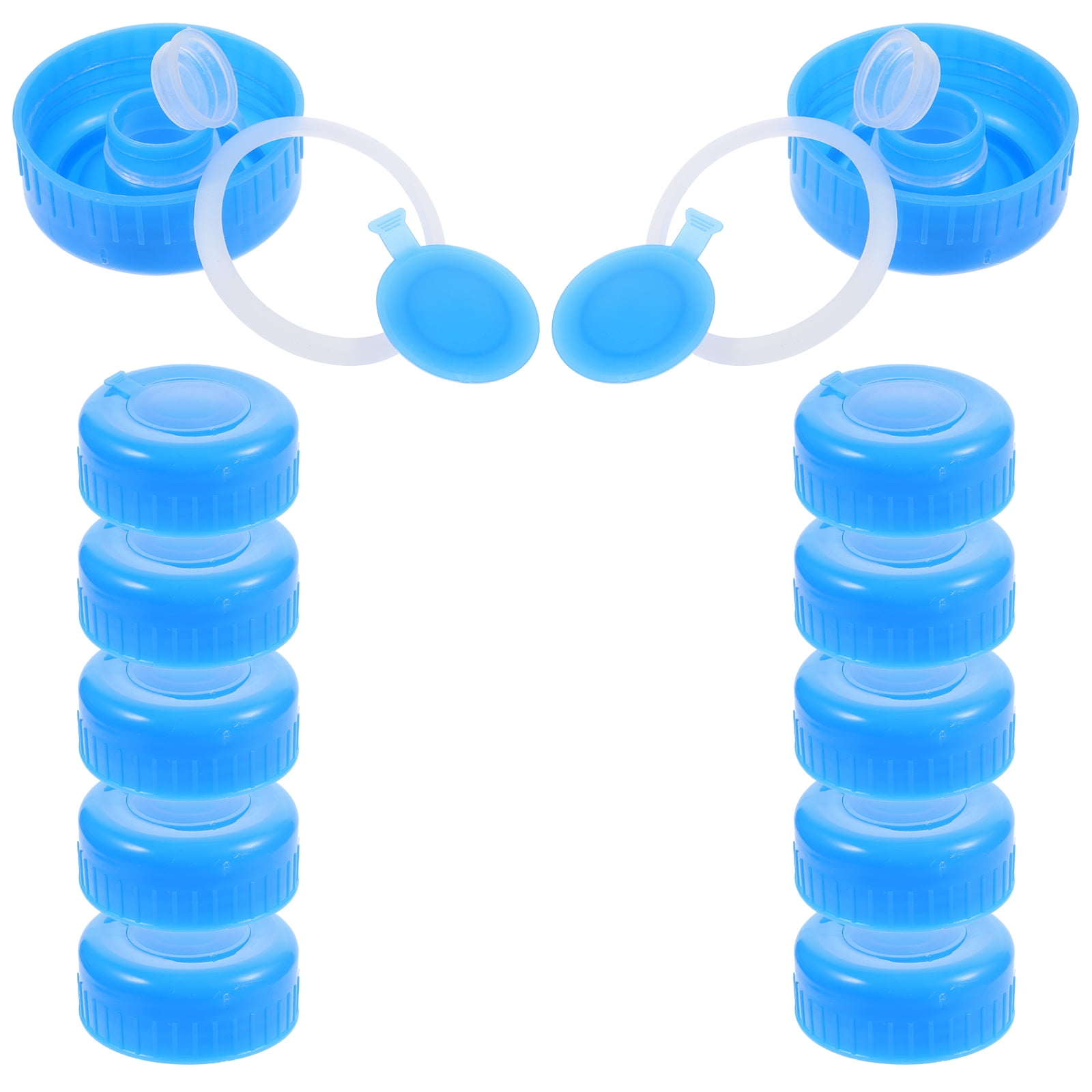 NUOLUX 12pcs Reusable Water Jug Caps Water Jug Replacement Lids Anti