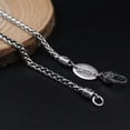 thumbnail image 7 of K-KED Real 925 Sterling Silver Necklace Women Men 3mm Wheat Link Chain 20 to 26inchL-26in, 7 of 7