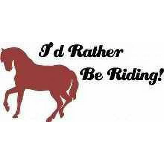 Custom Decals I'd Rather Be Riding Kids Bed Room