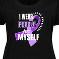 thumbnail image 4 of Inktastic I Wear Purple for Myself Lupus Awareness Women's Plus Size T-Shirt, 4 of 5