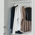 thumbnail image 4 of Casafield 20 Wooden Suit Hangers, White - Non-Slip Pant Bar & Swivel Hook, 4 of 7