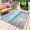 Light Blue, variant on Blue Seaside Outdoor Rug for Patio/Deck/Porch, Non-Slip Large Area Rug 4 x 6 Ft, Birds Waves Modern Oil Painting Summer Beach Indoor Outdoor Rugs Washable Area Rugs, Camping Rug Carpet Runner