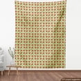 thumbnail image 3 of Ladybug Fabric by the Yard Upholstery, Funny Insects with Open Wings Spring Fortune Joyful Mother Nature, Decorative Fabric for DIY and Home Accents, Pale Green Vermilion by Ambesonne, 3 of 4