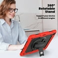 thumbnail image 5 of Junayo for iPad Air 13 inch Case 2024 M2 Heavy Duty Shockproof Protective Case with Screen Protector Stand and Hand Strap Shoulder Strap, 5 of 8