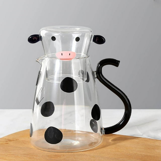Milk Glass Kettle Cute Coffee Pot Portable for Teapot Glass Kettle Milk large