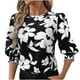thumbnail image 1 of Eres Más Que una Camisa de Puntuación de Prueba, Verano Suelto Casual Cinco Cuartos de Manga Cuello Redondo Impreso para Mujeres, 1 of 7