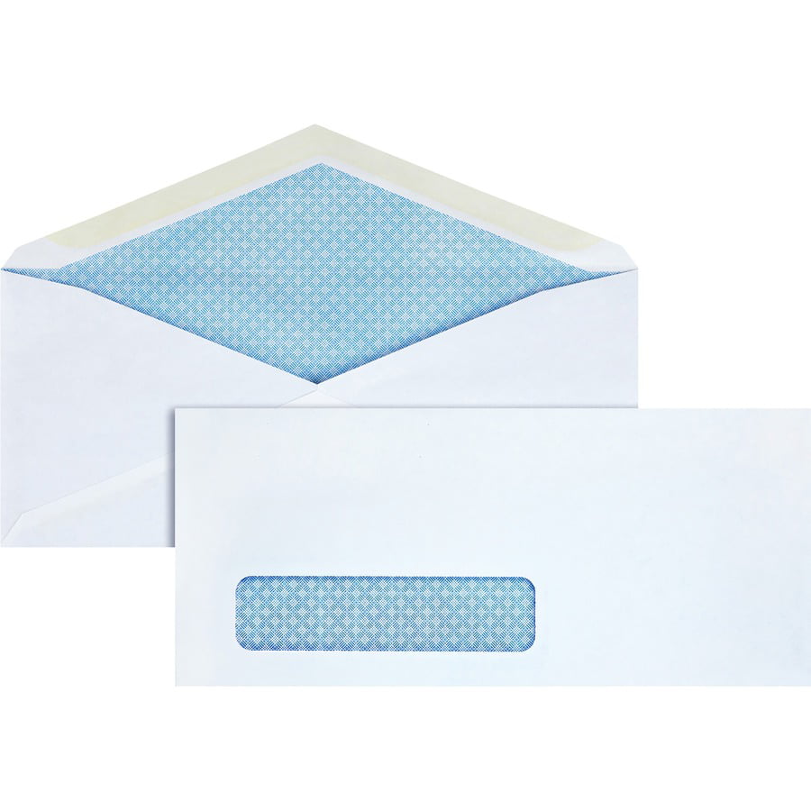Side Seam 4-1/8"x9-1/2" 500/BX White Business Source Window Envelopes No 10 