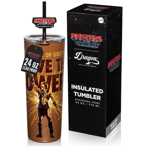 Dragon Glassware x Masters of the Universe 2026 Movie Stainless Steel Tumbler, 24 oz - I Have The Power