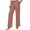 Rose Gold, variant on Hurxie Work Pants for Women Wide Leg Dress Pants Palazzo Business Casual Outfits Office Slacks with Pockets Button Stretchy Light Blue,L