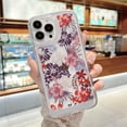 thumbnail image 4 of Compatible with iPhone 13 Pro Max Embossed Flower Case Colorful Clear Blooming Floral Shockproof Soft Flexible TPU Bumper Slim Protective Cute Fashion Cover for Girl Women, 4 of 10