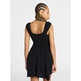 thumbnail image 3 of No Boundaries Smocked Waist Mini Dress, Women's XXS-XXL, 3 of 5