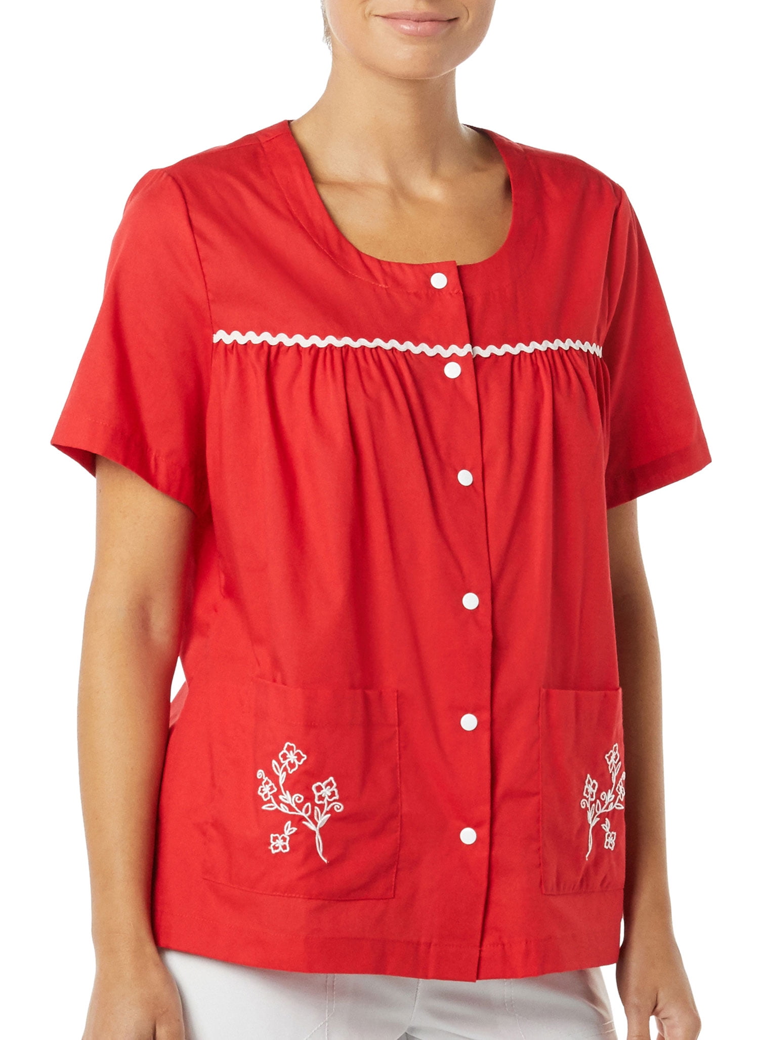 womens smock tops with pockets