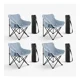 thumbnail image 1 of Sillas Plegables para Camping para Playa Pesca y Exteriores de Lona Impermebale Ligera - Sillas para Exterior Ergonomica con Estructura de Acero y Funda Transportadora Set 4 Sillas, 1 of 6