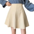 thumbnail image 2 of Falda mini de pana para mujer, falda de línea A para mujer, falda de línea A de cintura alta, falda corta para mujer, claridad notable, 2 of 9