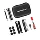 thumbnail image 2 of Kit multiherramientas para bicicleta, mantenimiento de ciclismo, fijación de tornillos, puntas de liberación rápida con parche de neumáticos negro, 2 of 9