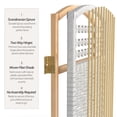 thumbnail image 4 of Red Lantern 5 1/2 ft. Tall Fiber Weave Room Divider - White - 4 Panel, 4 of 6