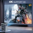 thumbnail image 3 of NBD Projector with 5G WiFi and Bluetooth,4K Support 600ANSI Native 1080P Home Theater Projector, 3 of 7