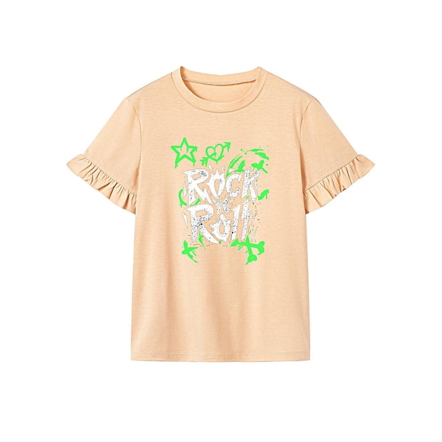 Camiseta de verano para mujer, ajuste regular, cómoda camisa de cuello redondo para senderismo en la oficina S