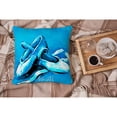 thumbnail image 4 of Carolines Treasures MW1303PW1414 Ballet Shoes Aqua Blue Fabric Decorative Pillow  14Hx14W multicolor, 4 of 4