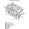 thumbnail image 4 of Rosebery Kids Lit Superposé Double sur Double avec Escalier, Blanc, 4 of 4