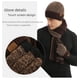 thumbnail image 5 of Conjunto de tres piezas de gorro y bufanda gruesos con guantes y gorro de punto a juego de color europeo y americano para otoño e invierno, 5 of 6