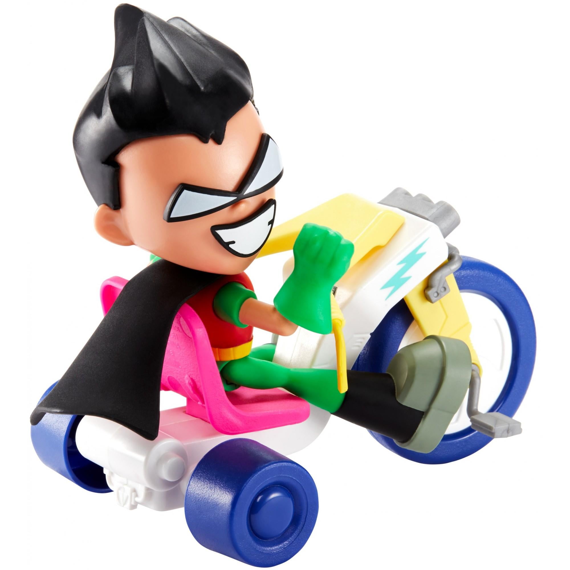 to The Movies Robin /& Time Cycle Figure /& Vehicle DC Comics Teen Titans Go