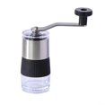 thumbnail image 1 of Molinillo de café manual de acero inoxidable Molinillo de café manual con regulador para molienda fina en cualquier lugar plateado, 1 of 5
