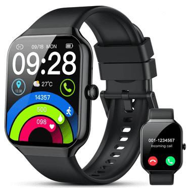 Smart Watch for Android and iPhone, 1.96" Fitness Activity Tracker with 110  Sport Modes, IP68 Waterproof Smartwatch(Answer/Make Call/Message Reminder) for Men Women, Perfect Gift for Holidays