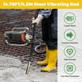 thumbnail image 6 of Concrete Vibrating Tool, 1600W 18000RPM Hand Held Electric Power Concrete Vibrator, Powerful Copper Motor, Portable Cement Vibrator Remove Bubble with 14.8ft Long Flexible Shaft 2 Carbon Brushes, 6 of 7