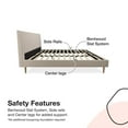 Mr. Kate Daphne Upholstered Bed with Headboard and Modern Platform