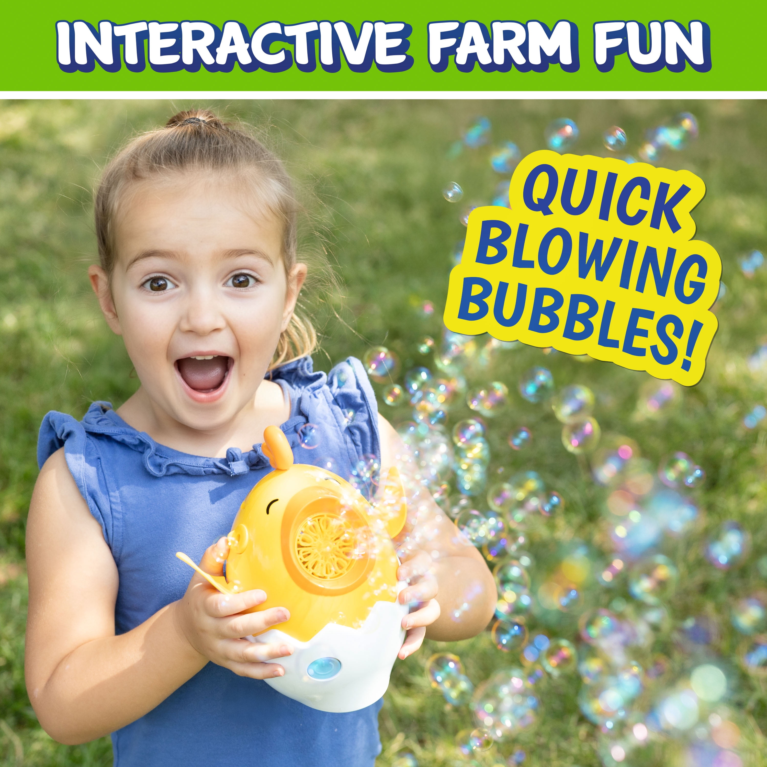 Play Day Dancing Chick Bubble Blower with 4 fl oz solution for Children Ages 3 and up