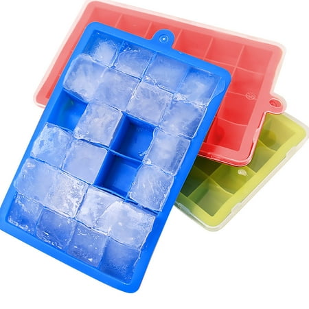 

Peryerana Ice Cube Trays with Lid 26 Holes Square Silicone Mold Grid Fondant Mould for Cocktail Whiskey Candy Chocolate