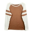 thumbnail image 5 of Vedolay Womens Tops Long Sleeve Fall Ladies Tunic Blouse Sweatshirt 2023 Brown,XL, 5 of 5
